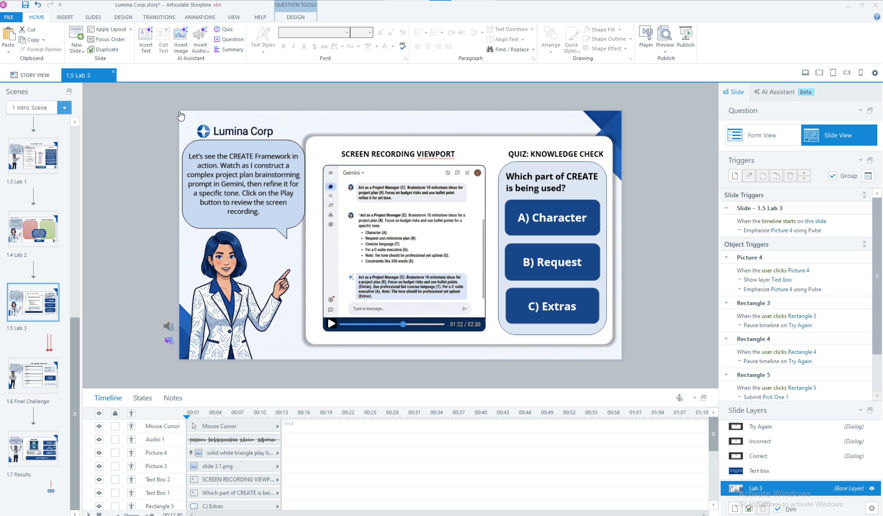 Interactive prototype