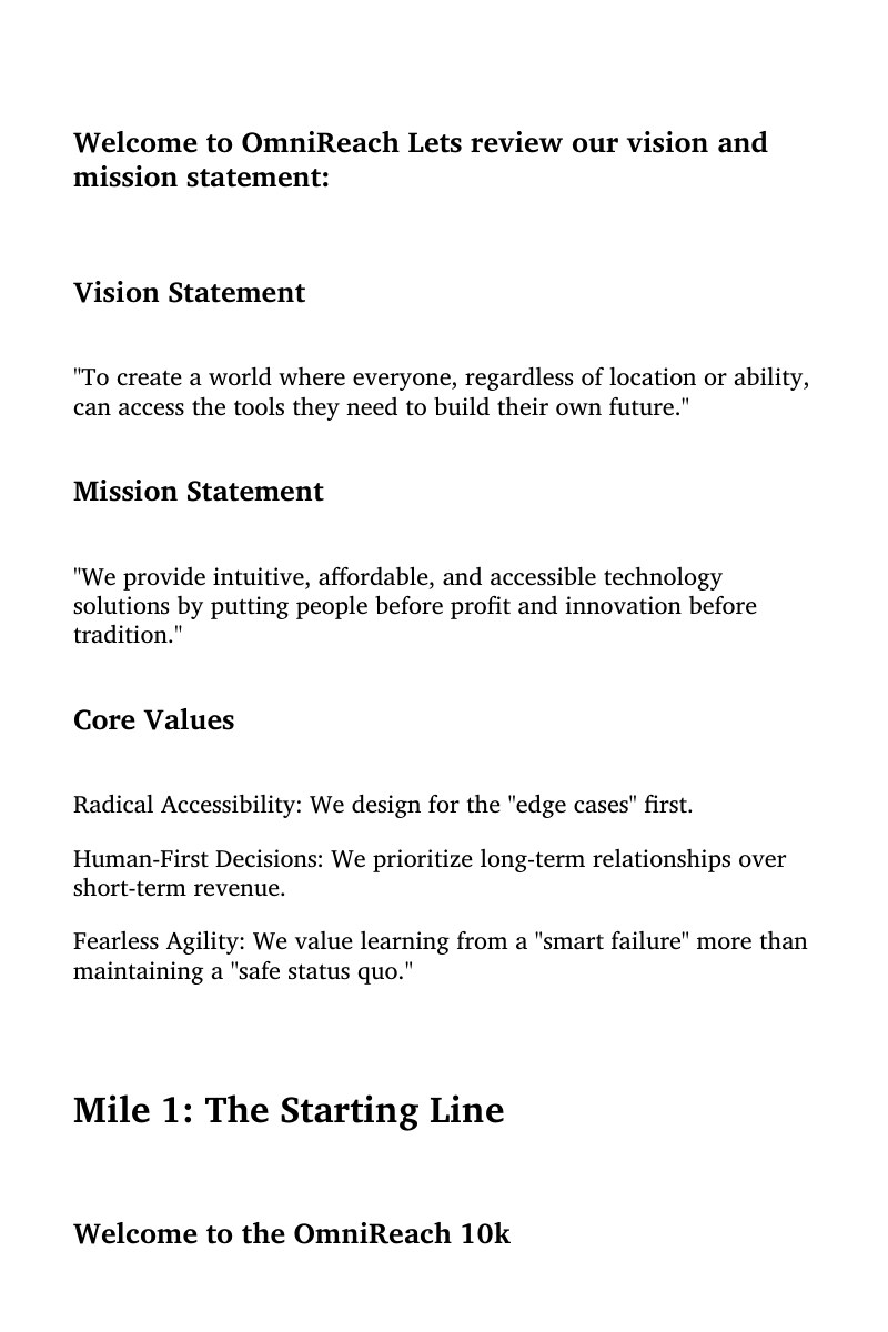 OmniReach storyboard — page 1